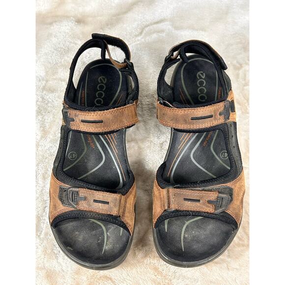 Ecco Yucatan Sandals Mens Sz 47 US 13 Brown Outdoor Hiking Powered By Receptor main image 6